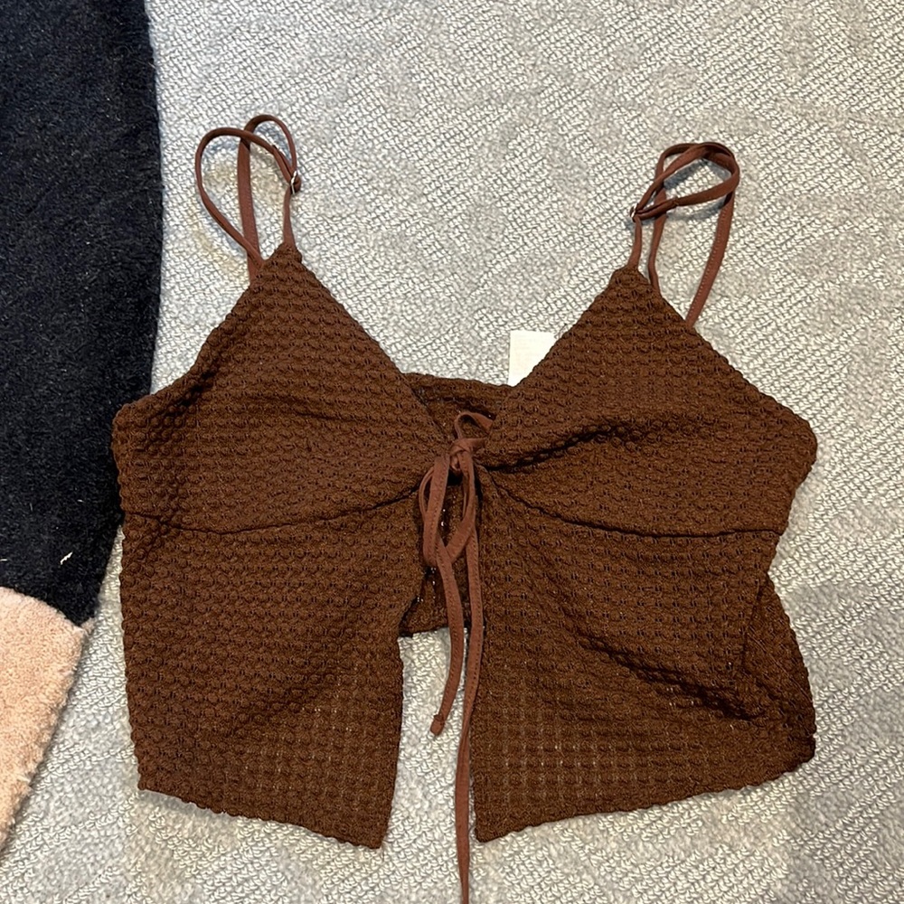 Tie Front Crop Top